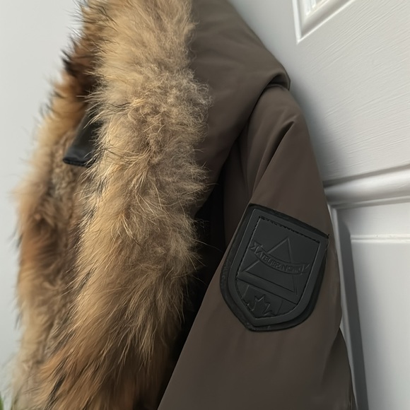 Rudsak Atelier Noir Down Parka Jacket with natural fur, size S, great condition - Picture 5 of 9